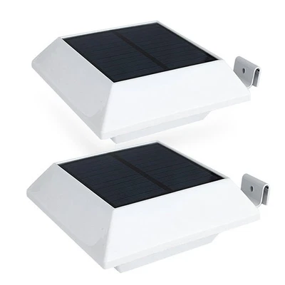 Solar Gutter Lights Motion Sensor Outdoor Security Light (2 Pack), LED (6-Dio... - Image 1 of 4