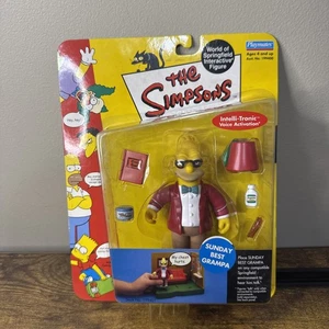LOS SIMPSON MUNDO DE SPRINGFIELD FIGURA INTERACTIVA DOMINGO MEJOR GRAMPA SERIE 9 - Imagen 1 de 2