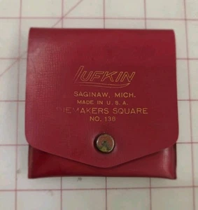 Vintage Lufkin No. 138 Diemakers Square Kit Complete Pouch USA Tool Set - Bild 1 von 3