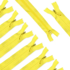 45pcs 21.5 Inch Nylon Invisible Zippers 20 Colors Lemon Yellow Tailor Sewer - Picture 1 of 6