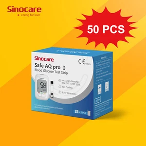 Tiras reactivas de glucosa en sangre sólo para Sinocare Safe AQ PRO I*50 - Imagen 1 de 6