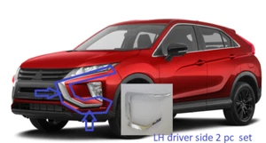 front bumper cover LH chrome molding inserts trims 2pc fit 2018-21 Eclipse Cross - Bild 1 von 5