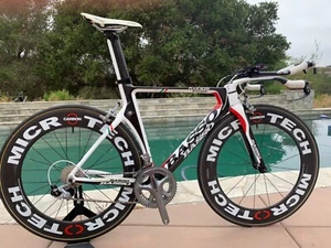 BASSO KONOS 53cm TT Bike NEW - Ultegra, Microtech 85mm Carbon , San Marco ~ITALY - Picture 1 of 12