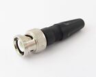 1pcs BNC Male Plug Screw Type Coaxial 50ohm Straight CCTV Connector for RG59