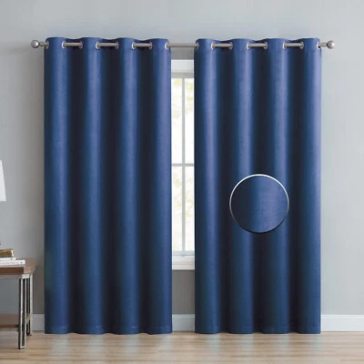 Panel de ventana con ojal de oscurecimiento de habitación con textura acanalada Angela, 52x84 pulgadas Foto 1 de 4