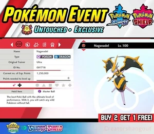 Evento Naganadel Brillante ✨ Evento Ultra Brillante 6IV ✨ Pokémon Espada y Escudo - Imagen 1 de 6