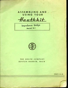 Assembly & Operation Manual-Anleitung für Heathkit IB-1 - Picture 1 of 1