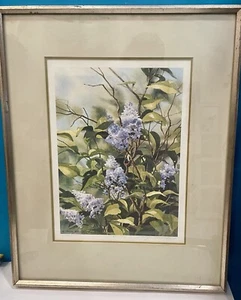NANCY TAYLOR STONINGTON SIGNED 1982 Print LILACS LTD Addition 350/750 - Picture 1 of 11