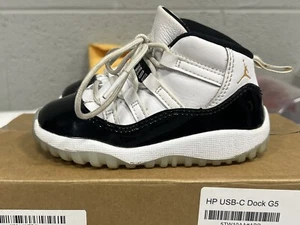 Nike Air Jordan Shoes Sz 7C Toddler 11 Retro Low TD 505836-145 Black - Picture 1 of 8