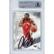 Joe Johnson Atlanta Hawks Signed 2006 Topps Card Beckett Authentic Auto Slab COA