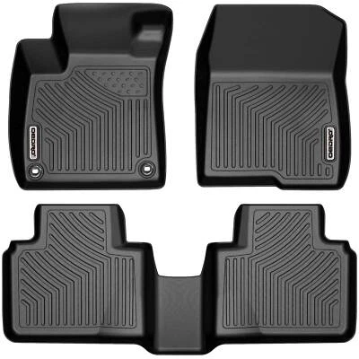 OEDRO Car Liners Floor Mats Full Set for 2018-2022 Honda Accord TPE All-Weather - Image 1 of 4