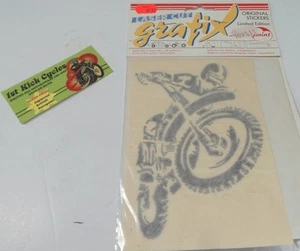NOS VINTAGE GRAFIX LASER CUT MOTORCROSS STICKER MX, YAMAHA, HONDA, ORIGINAL - Picture 1 of 1