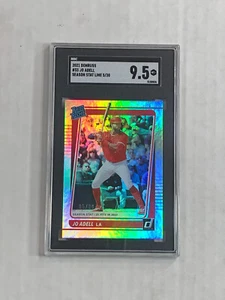 JO ADELL 2021 Donruss Season Stat Line HOLO SSP RC 05/20! SGC MINT+ 9.5! ANGELS! - Picture 1 of 5