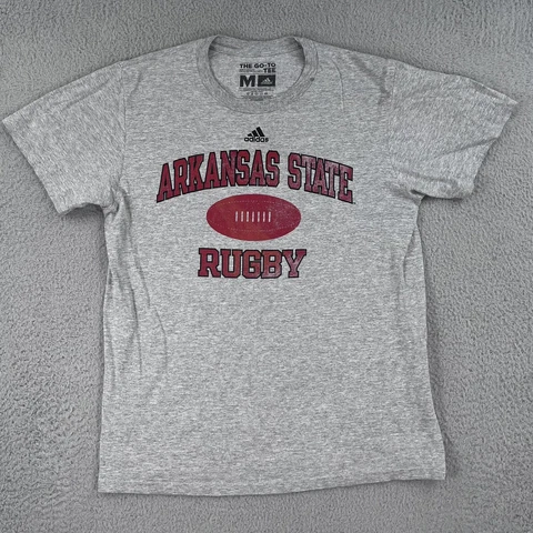 Arkansas State Red Wolves Rugby Shirt Adult Medium Adidas Gray Unisex Cover