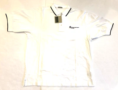 GE Polo Shirt Mens XL White Retail Sales Finance Cutter Buck Flag Logo New Tag - Image 1 of 4