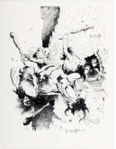 Frank Frazetta Weird Science-Fantasy #29 Hand Signed Autographed Print Art 1975 - Picture 1 of 1