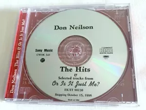 DON NEILSON-THE HITS & SELECTED TRACKS FROM"OR IS IT JUST ME"-CD PROMO RARE (COU - Picture 1 of 2