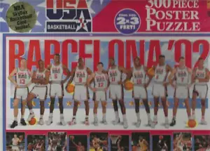 92 EE. UU. Baloncesto 300 Piezas Puzzle Dream Team Incluye 1 Tarjeta Skybox + Póster - Imagen 1 de 1