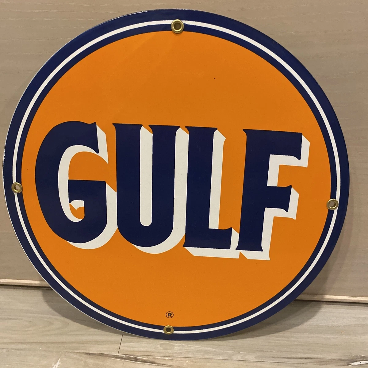 Vintage Gulf Sign In Collectible Gas & Oil Advertising Signs for