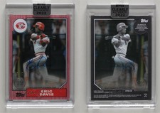 2022 Clearly Authentic 1987 Topps Baseball Red /50 Eric Davis #87TBA-ED Auto