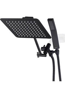 G-Promise Ganzmetall 10" Dual Quadrat Duschkopf Combo | Regenduschkopf | - Bild 1 von 6