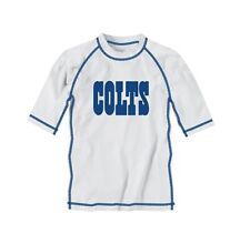 NFL Indianapolis Colts Boys Juvenile Rash Guard Swim Shirt, Size 5 Medium