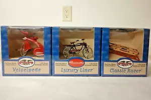 Xonex 54200 Roadmaster and Flexible Flyer Miniature Ornament Set 1:20 Scale - Picture 1 of 10