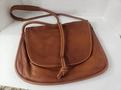 Vintage Kenneth Cole Carmel Soft Leather Hobo Purse Shoulder Handbag Preowned - Image 1 of 4
