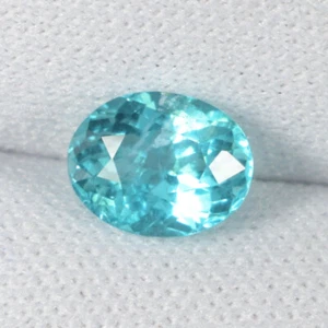 1.35 Cts Best Luster "Paraiba Hug" Natural Blue Apatite Oval Cut....!!!!! - Picture 1 of 2