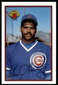 1989 Bowman Baseball Card Mike Harkey Rookie AA Chicago Cubs #286