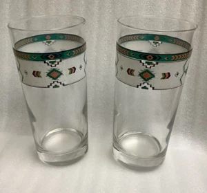 Gafas de bebida Studio Nova ADIRONDACK 14 oz enfriadores/vasos - juego de 2 aztecas - Imagen 1 de 5