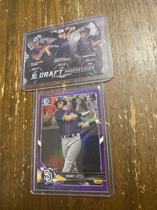Grant Little Bowman Chrome 1st Purple /250 CJ Abrams Padres Rookie Cards