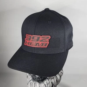 New 392 Hemi Hat V3 Flexfit 110 Pro Performance cap Leatherette Hat Patch Mopar - Foto 1 di 10