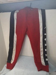 Vintage Boys Size 4 Red/Black/Gray AIR JORDAN Warm Up/ Athletic Pants - Picture 1 of 5