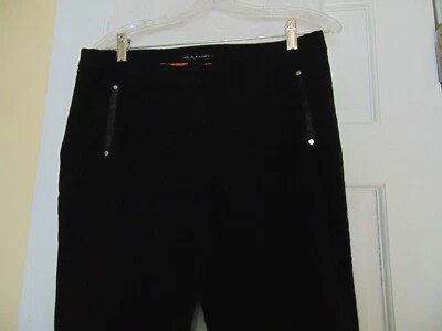 Zac & Rachel Women's Size 12 Black  Pants Straight Leg Lightweight Stretchy - Image 1 of 4