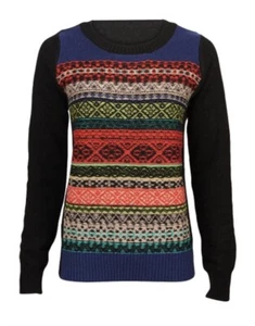 Suéter Forever 21 para mujer S 2 4 multicolor tejido inverso Fair Isle nórdico NUEVO NUEVO CON ETIQUETAS - Imagen 1 de 11