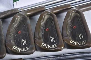Ping ISI BeCu Irons / 3-PW+SW / Red Dot / Regular Flex Ping Cushin JZ Shafts - Picture 1 of 7