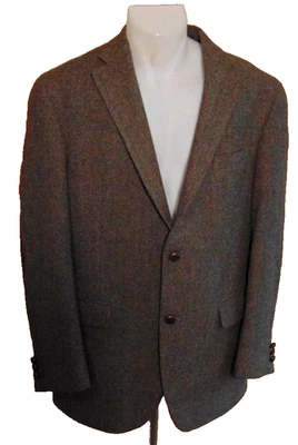 AUSTIN REED FIRMA HOMBRE MARRÓN LANA ESPIGA BLAZER CHAQUETA ABRIGO DEPORTIVO ~ 42R Foto 1 de 4