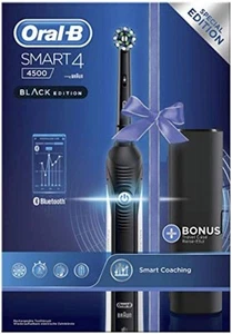 Elektryczna szczoteczka do zębów Oral-B Smart 4 4500 CrossAction - czarna, 3 tryby, Bluetooth - Zdjęcie 1 z 6