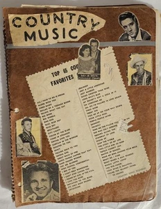 Country, Rock 'n Roll Lyrics Clipping Scrapbook 40+ Pages of 1950s Reminiscing! - Picture 1 of 15