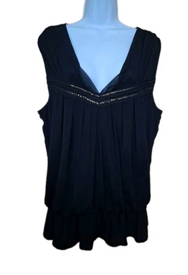 Coast Black Gold Sequined Party Top Size 18 - Image 1 of 4