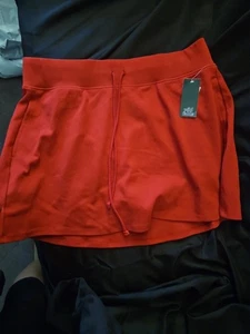 NWT Wild Fable Women's XXL Pull On Drawstring Cotton Skort Pockets Red NWT - Picture 1 of 10