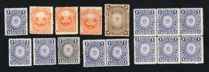Francobolli Perù 1886 Mi#68+70+74 MH/MNG CV=19$ - Foto 1 di 2