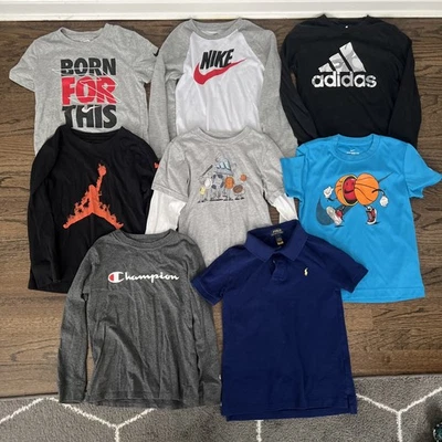 Lote Niños Talla 7 - Camisas - Camisetas y Polo - 8 piezas Foto 1 de 4