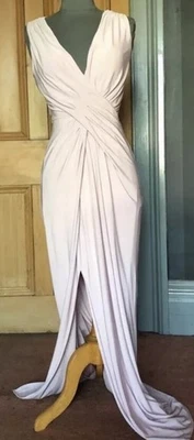 BN GORGEOUS COAST BLUSH STRETCH GRECIAN LONG OCCASION MAXI DRESS SIZE UK 10 - Image 1 of 4