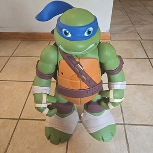 TMNT Mutations Giant 24" Leonardo Playset Lair Ninja Turtles Playmates - Picture 1 of 20