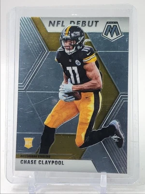 CHASE CLAYPOOL 2020 MOSAIC FOOTBALL ROOKIE NFL DEBUT STEELERS RC Q5159 - Image 1 of 2