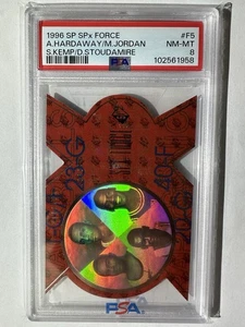 1996 SP SPx FORCE PSA 8 #F5 Michael Jordan Hardaway Kemp Stoudamire Bulls HOF - Picture 1 of 3