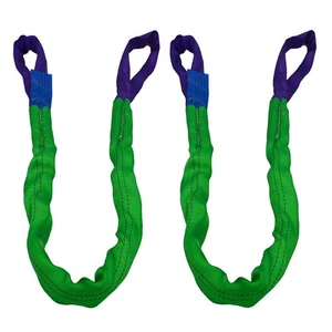 2" x 5' Lifting Slings Straps Polyester Heavy Duty Web Slings 4400 Lbs Vertic... - Bild 1 von 7