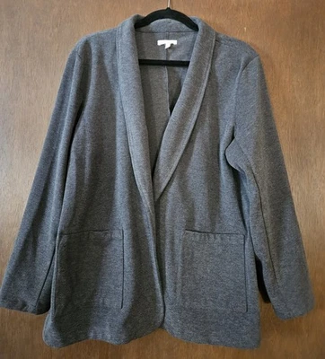 Cárdigan blazer gris manga larga Maurices para mujer talla XXL Foto 1 de 3